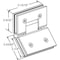 Strybuc Glass-to-Glass Hinge 22-247BCH - alternate 1